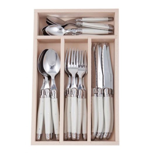 Andre Verdier Cutlery Set 24 Piece White