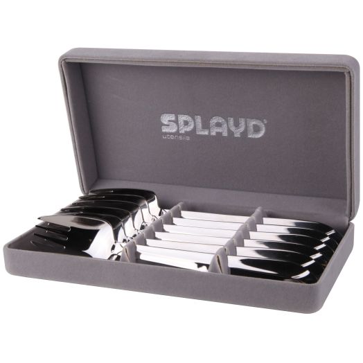 Splayd Luxury Stainless Steel Mirror Set/6