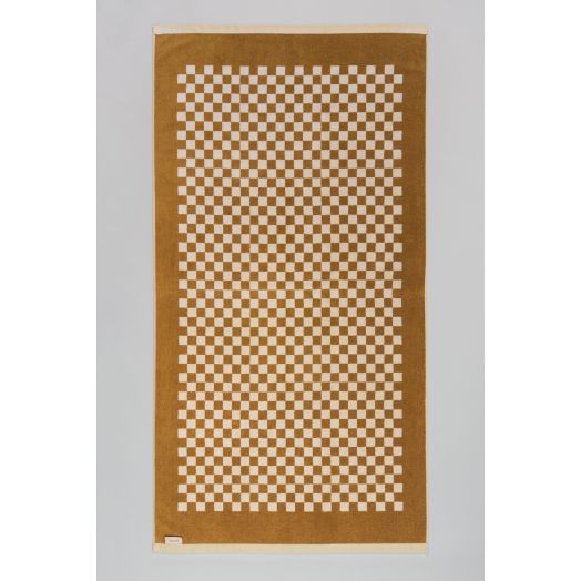 BAINA Roman Pool Towel - Cedar and Sand