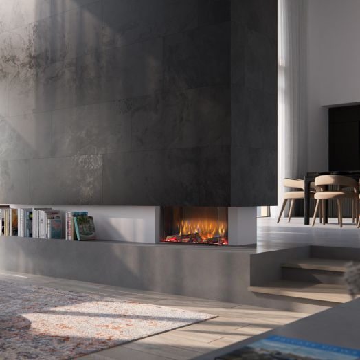 Real Flame VIVENTE Linear Electric Fireplace - 750mm