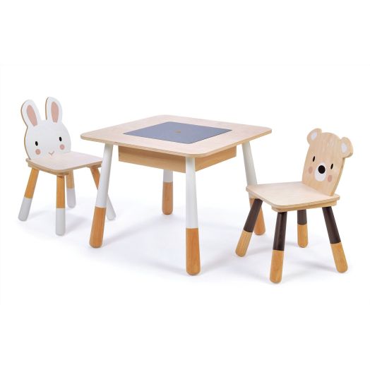 Tenderleaf Forest Wooden Table and 2 Chairs