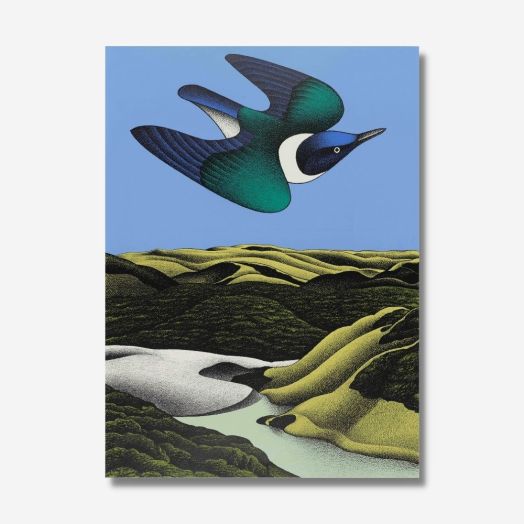 Te Papa Store - Don Binney Swoop of the Kotare, Wainamu Art Print