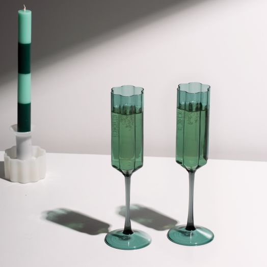 Wave Flute Set 2-Teal