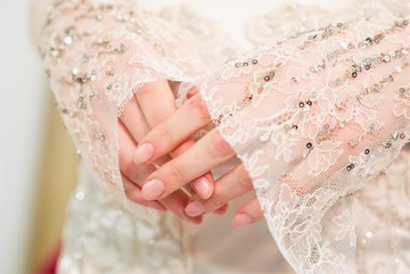 Nails for blushing brides